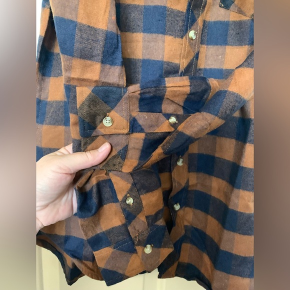 SMASH Men’s Plaid Flannel Long Sleeve Button Up Shirt NWT 🌴 - Picture 8 of 8